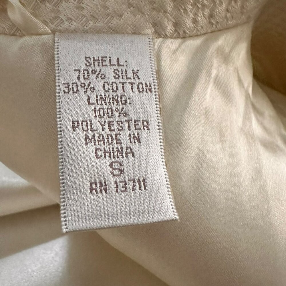 Lord & Taylor Silky Blend Long Robe Women's Size Small Beige Belted Nightgown - Picture 12 of 13